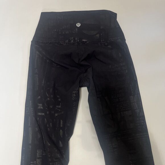 Lululemon Wunder Under High-Rise Crop 23" *Full-On Luxtreme Manifesto Sz 2 - Picture 9 of 10